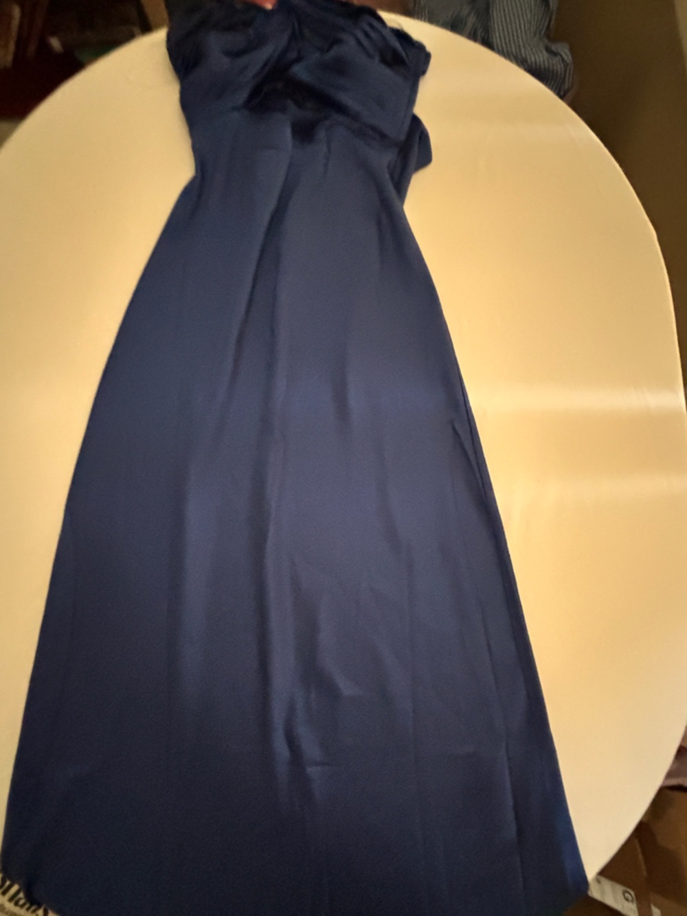 Fortunateone Laced with Gold Maxi Dress Blue in Women’s Size Medium NWT - Picture 5 of 15